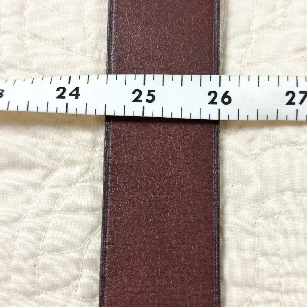 Polo Ralph Lauren Wilton Equestrian D-Ring Leather Belt Brown Brass RL Buckle 34 - Picture 11 of 12